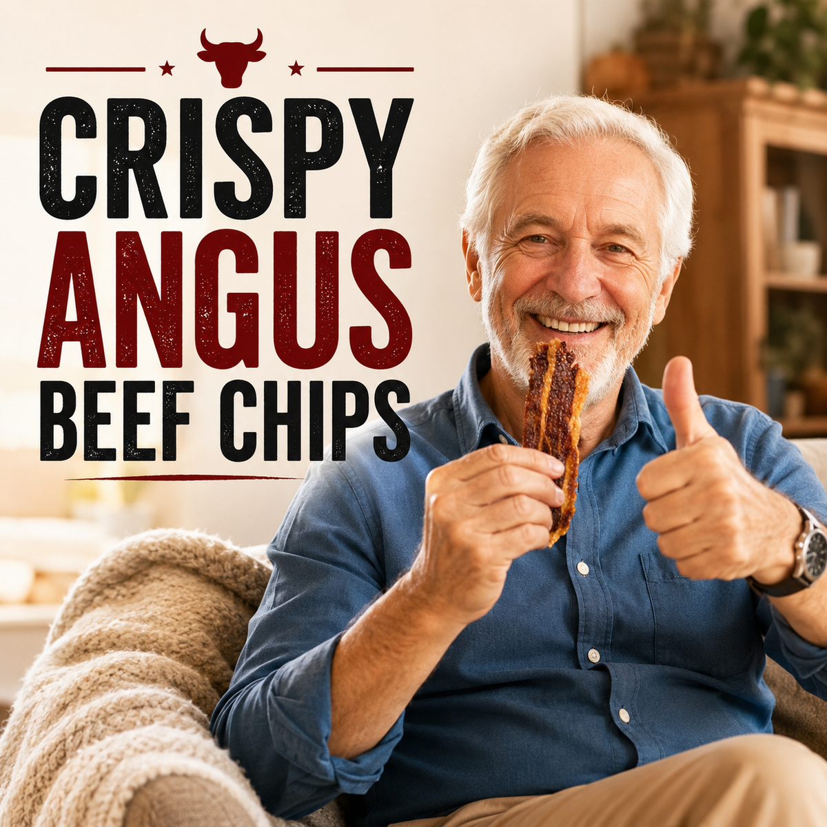 🐄 Angus Beef Crisps – Zero Fat, Zero Sugar, Zero Additives | High Protein Healthy Snack-EDC