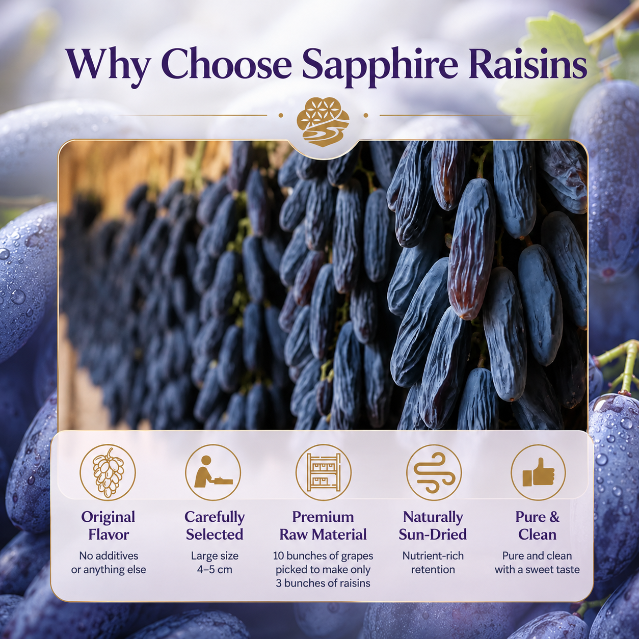Regulate Blood Sugar? Choose Sapphire Raisins-EDC