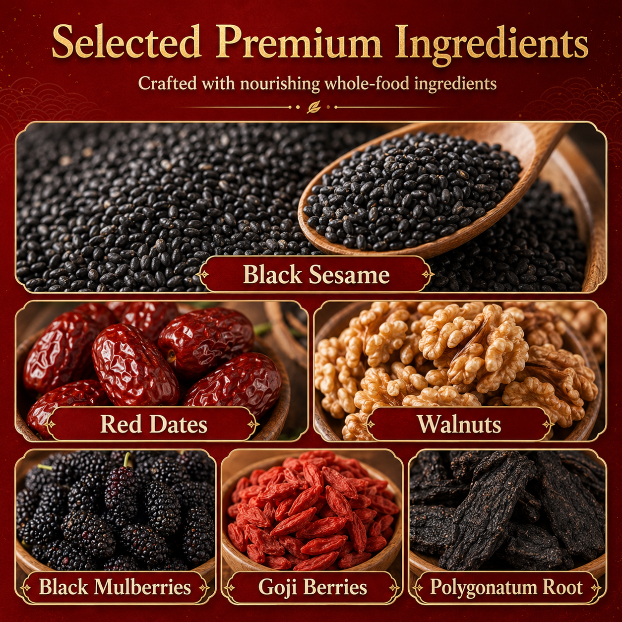 Black Sesame Vitality Pills for Men - Natural Male Libido Booster & Stamina Enhancement Supplement-EDC