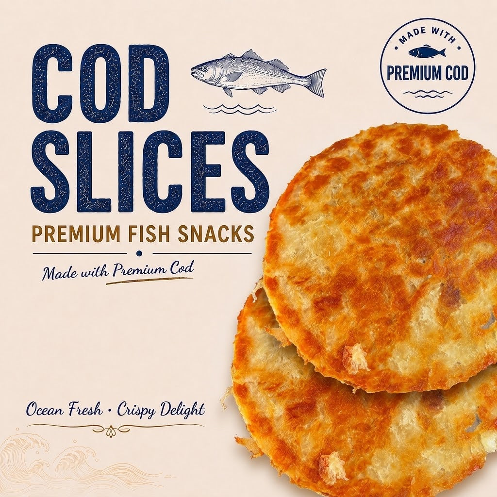 High-Protein Cod Fillets – Delicious & Low-Fat, Packed with Trace Elements, Nutritious Healthy Snack-EDC