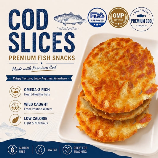 High-Protein Cod Fillets – Delicious & Low-Fat, Packed with Trace Elements, Nutritious Healthy Snack-EDC