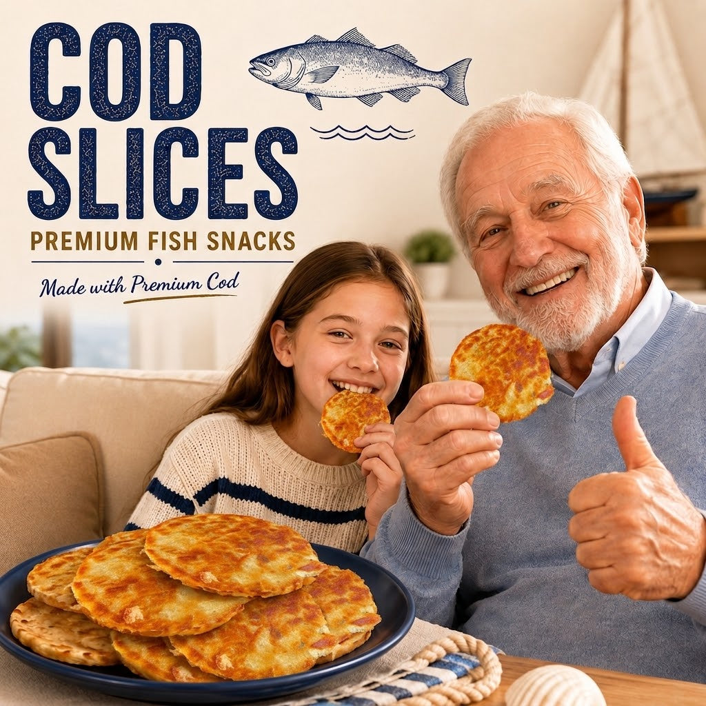 High-Protein Cod Fillets – Delicious & Low-Fat, Packed with Trace Elements, Nutritious Healthy Snack-EDC