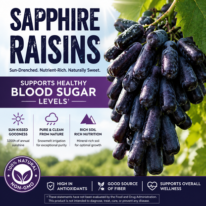 【100% Natural】Turpan Sapphire Raisins Turpan Blue Raisins-EDC