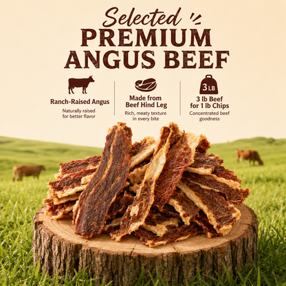 Crispy Angus Beef Chips-Premium Angus Beef-High Protein-Ultra Crispy-EDC