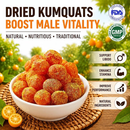 Golden Kumquat Vitality Dried Fruit – Natural Male Energy & Stamina Booster-EDC