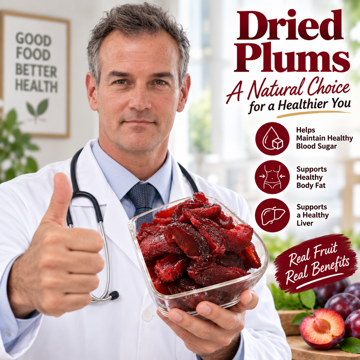 Naturally Sweet Dried Plums – Soft, Chewy & Satisfying-EDC