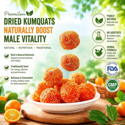 Golden Kumquat Vitality Dried Fruit – Natural Male Energy & Stamina Booster-EDC