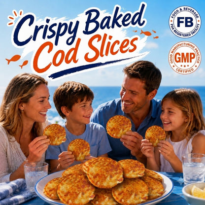Crispy Baked Cod Slices from North Atlantic Cod – High Protein & Low Fat -EDC