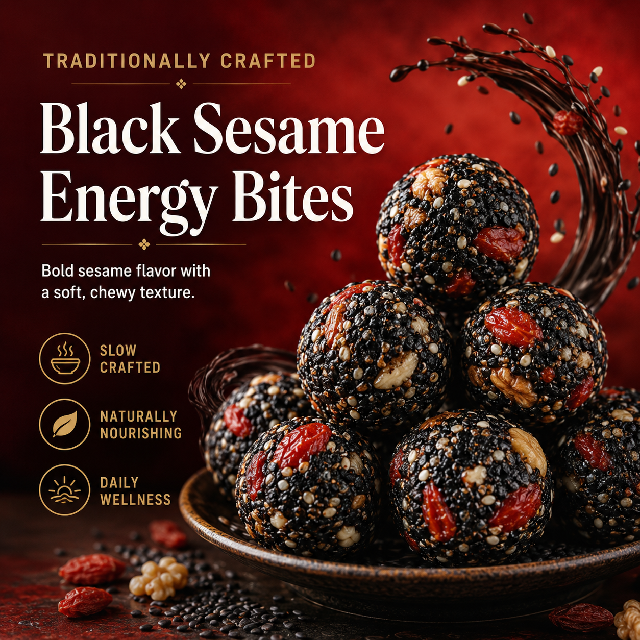 Black Sesame Vitality Pills for Men - Natural Male Libido Booster & Stamina Enhancement Supplement-EDC