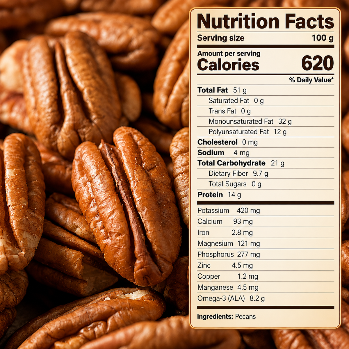 Premium Whole Pecans – The Perfect Balance of Health & Flavor——GTR