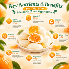 Premium California Mandarin Greek Yogurt Bites-WHM