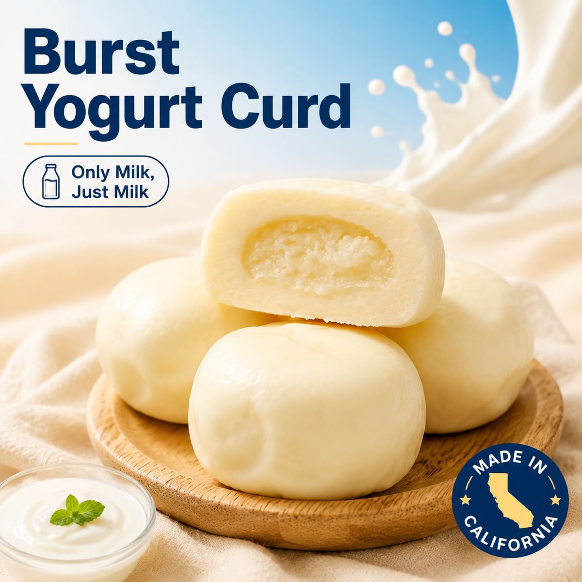 Burst Yogurt Curd: One Bite = 10 Cups of Milk Nutrition-WHM