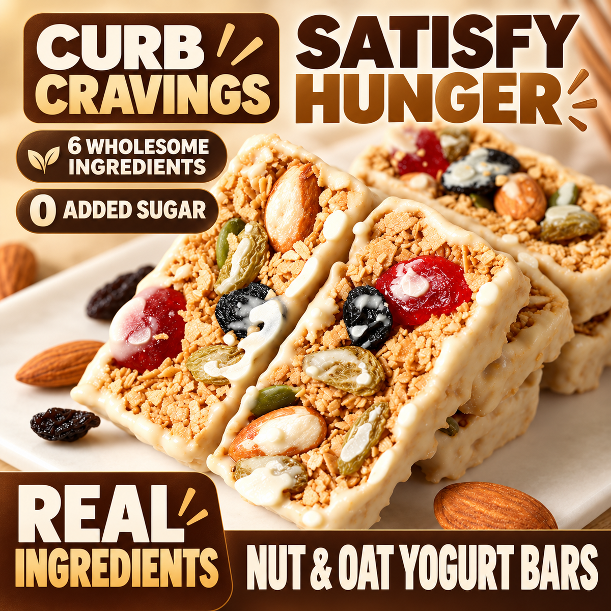 High-Protein Real Oats & Nuts Bars | No Added Sugar-WHM