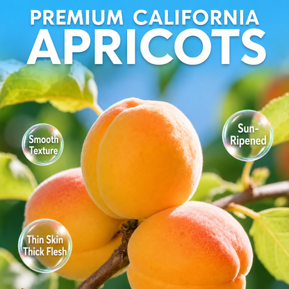 Creamy Apricot Bites - Soft & Chewy Milk-Filled California Apricot Snacks-EDC