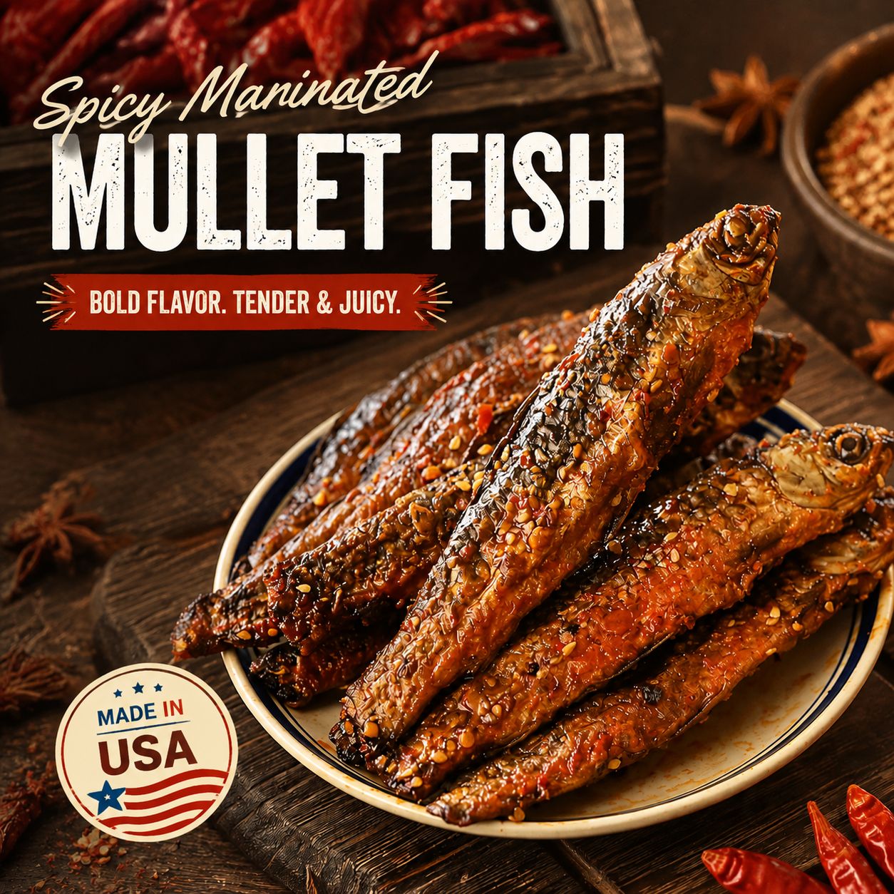 Protein Like Beef – High Protein Spicy Fish Snack-EDC