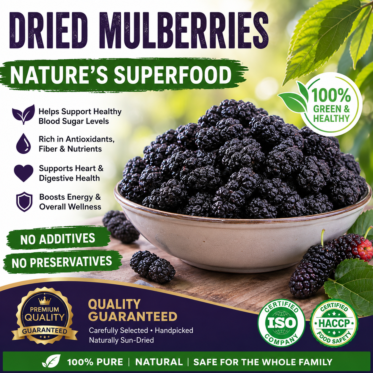 100% Green & Healthy • No Additives-Blood Sugar Health Support-YOY