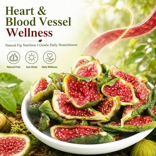 Natural Sun-Dried Fig Snacks | Cardiovascular & Heart Health Support | Daily Wellness-EDC