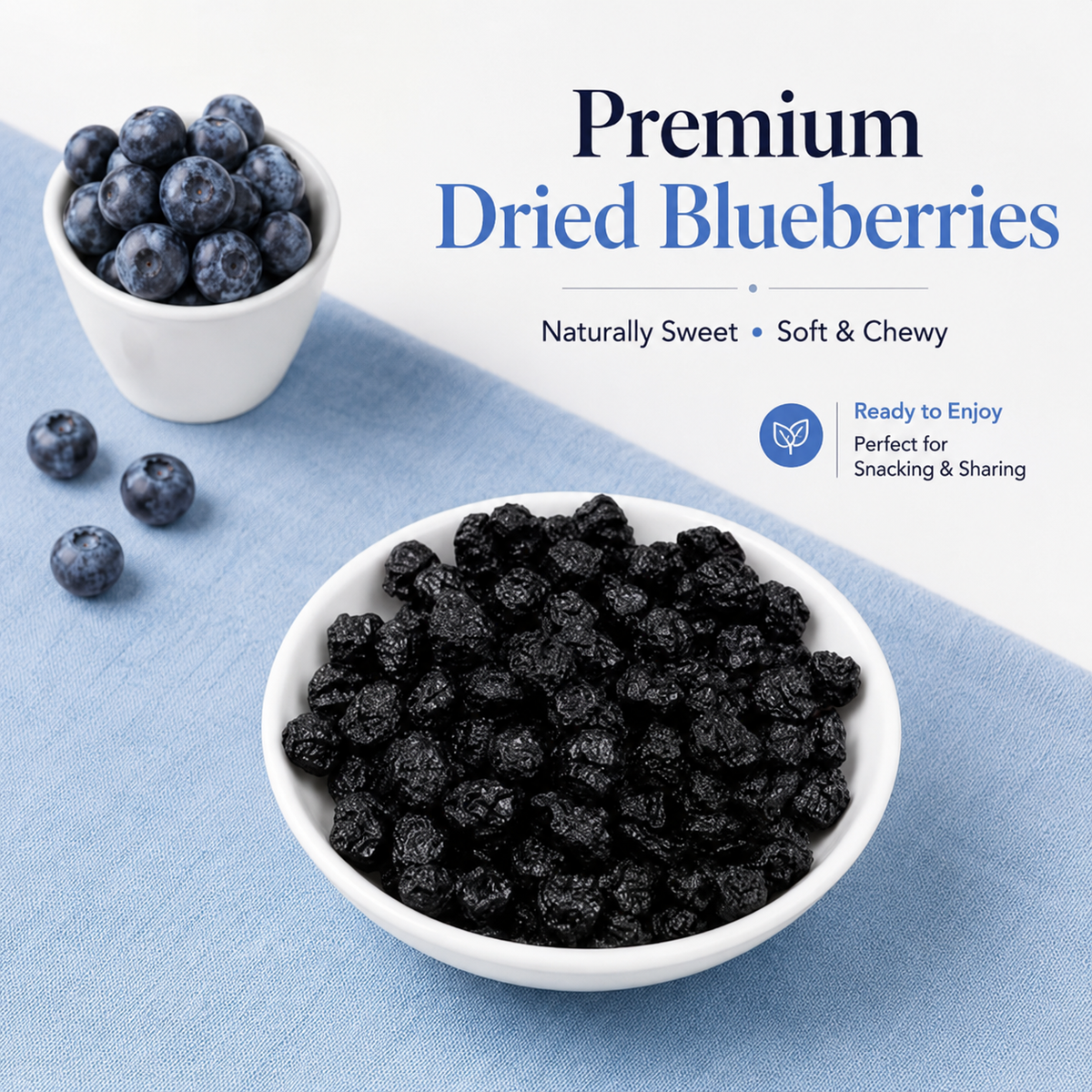 Real Fruit & Pure Blueberry-Premium Dried Blueberries-EDC