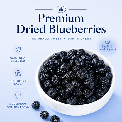 Real Fruit & Pure Blueberry-Premium Dried Blueberries-EDC