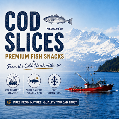 High-Protein Cod Fillets – Delicious & Low-Fat, Packed with Trace Elements, Nutritious Healthy Snack-EDC