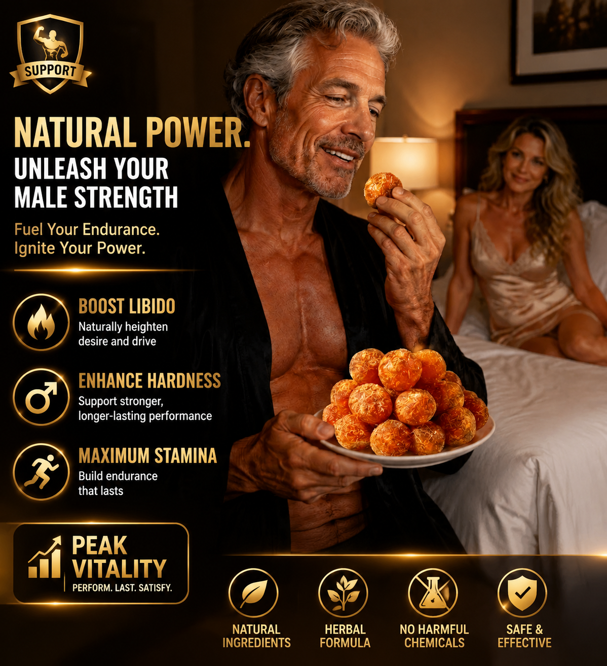 Golden Kumquat Vitality Dried Fruit – Natural Male Energy & Stamina Booster-EDC