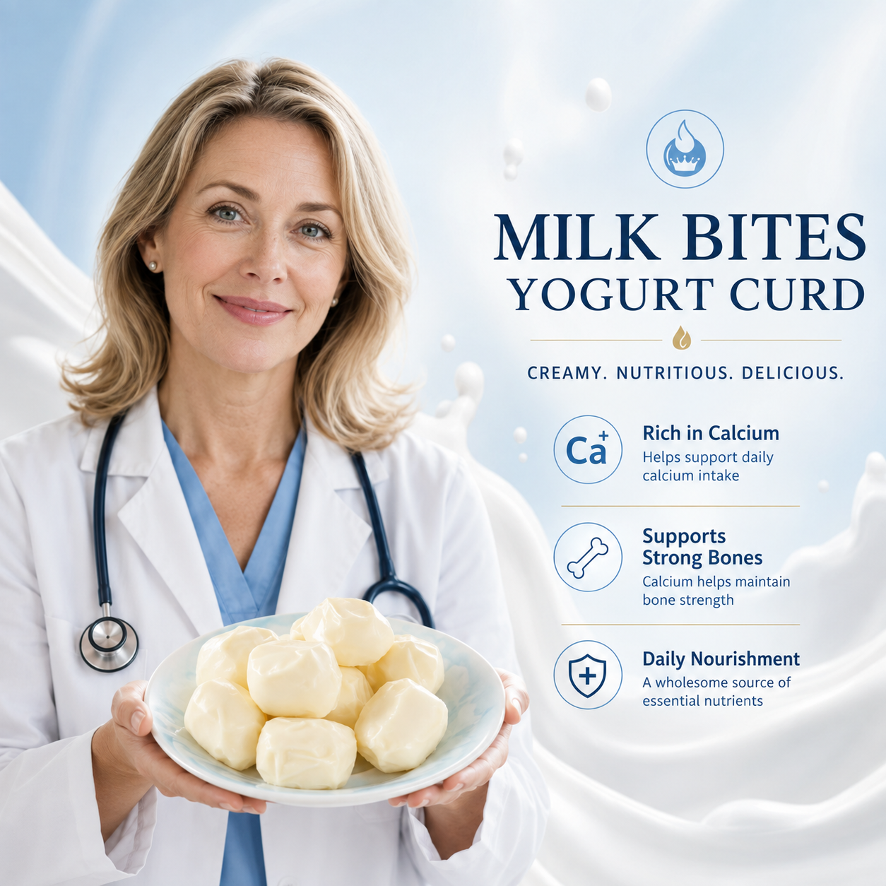 Creamy Burst Yogurt Curd for Everyday Calcium Support-EDC