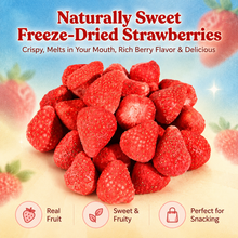 Naturally Sweet Freeze-Dried Strawberries – Crispy, Rich Berry Flavor & Delicious. Pure & Natural, No Additives.——GTR