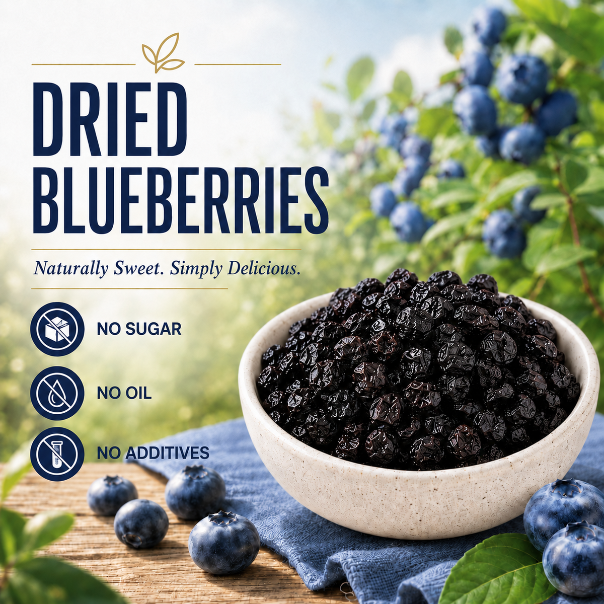 🫐Premium Dried Blueberries – Naturally Sweet & Antioxidant-Rich-EDC