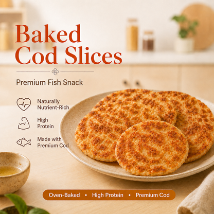 Premium Baked Cod Slices-High-Quality Protein from Premium Deep-Sea Cod-EDC