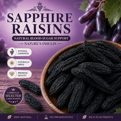 Support Healthy Blood Sugar Balance Naturally with Sapphire Raisins-EDC