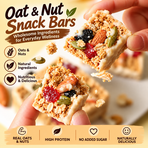 High-Protein Real Oats & Nuts Bars | No Added Sugar-WHM