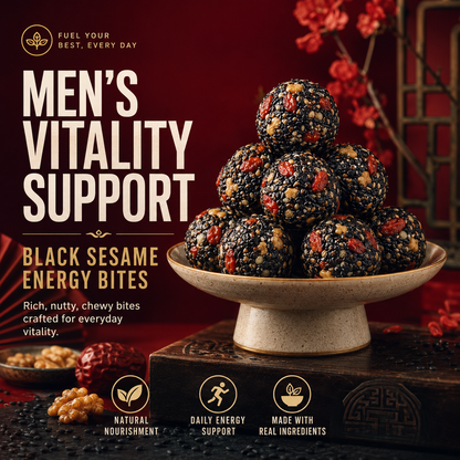 Black Sesame Vitality Pills for Men - Natural Male Libido Booster & Stamina Enhancement Supplement-EDC