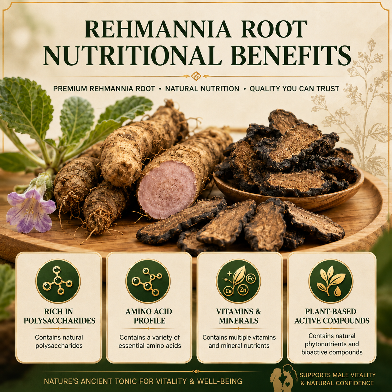 9X Prepared Rehmannia Root | Natural Blood Sugar & Metabolic Support Tonic-EDC