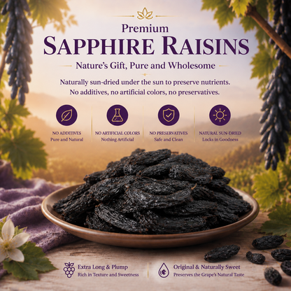 Support Healthy Blood Sugar Balance Naturally with Sapphire Raisins-EDC