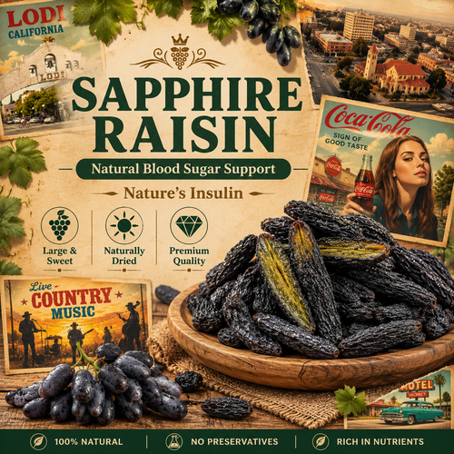 Sapphire Raisins Naturally Sweet. Naturally Balanced.——EDC