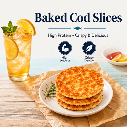 Baked Cod Slices:Crispy energy and pure protein from pristine waters——EDC