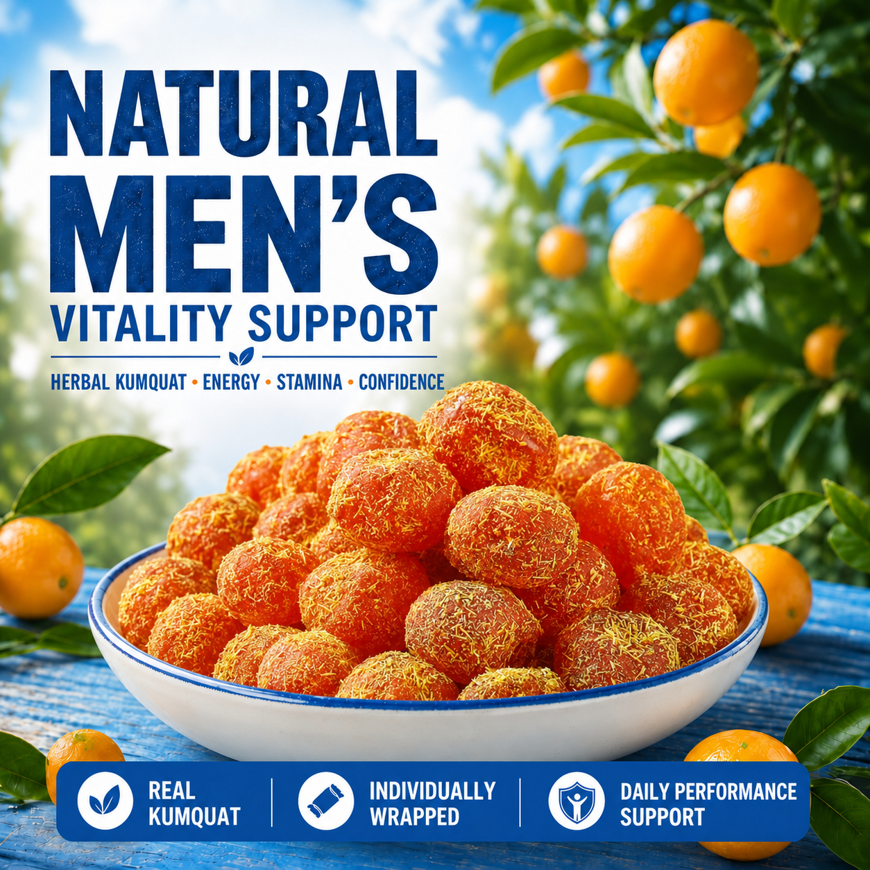 Herbal Kumquat Men’s Vitality Bites-EDC