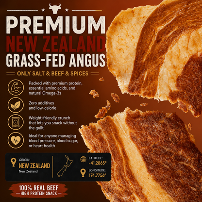 Beef Brisket Crisps: Zero Fat • Zero Sugar • No Additives — Ideal for anyone watching blood pressure, blood sugar, or heart health--EDC