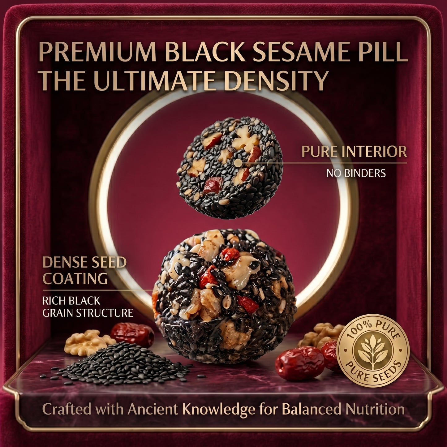 Pure Black Sesame Power. Reignite Your Drive——EDC