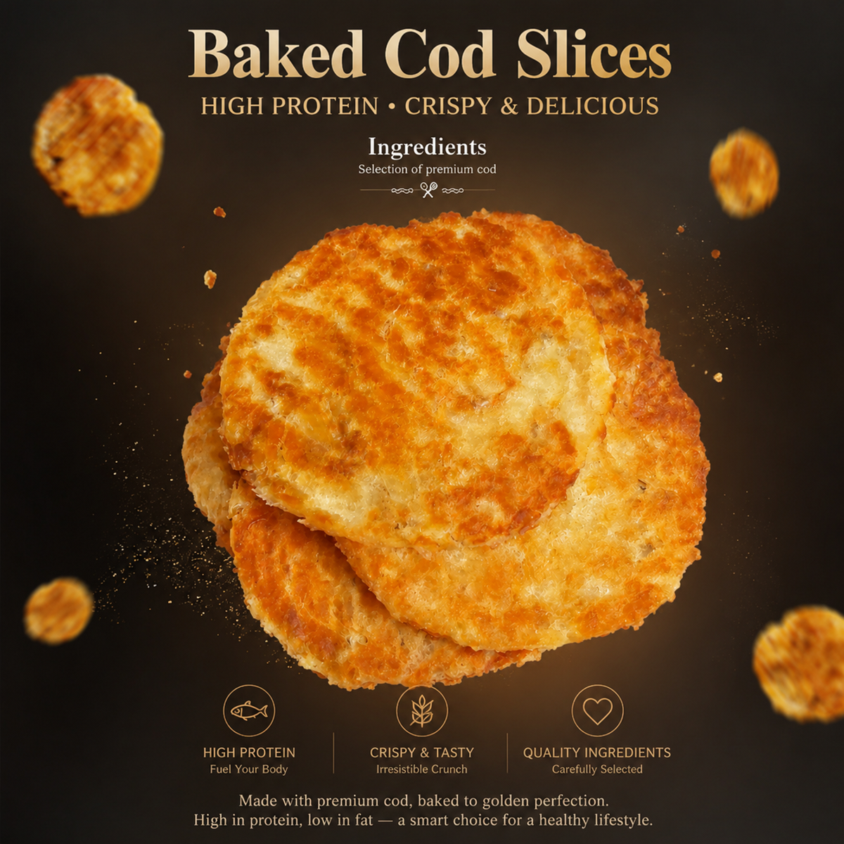 Baked Cod Slices: Crispy Crunch Meets Real Protein Power-EDC
