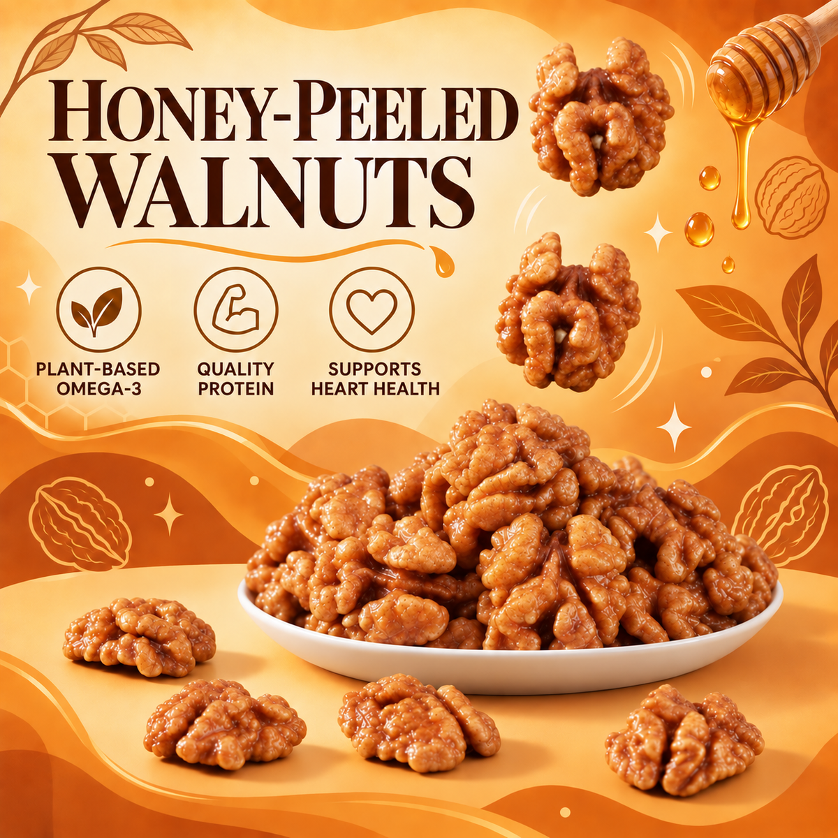 Honey-Peeled Walnuts – Delicious Crunch with Real Heart Benefits-OUO