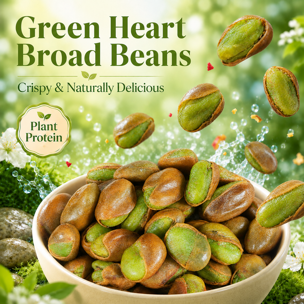 Irresistibly Crunchy & Tasty – Green Heart Broad Beans with Blood Sugar Benefits-EDC