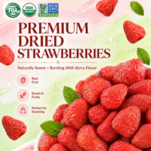 Naturally Sweet Dried Strawberries – Natural Berry Flavor, Natural Sweetness, Soft & Chewy——GTR