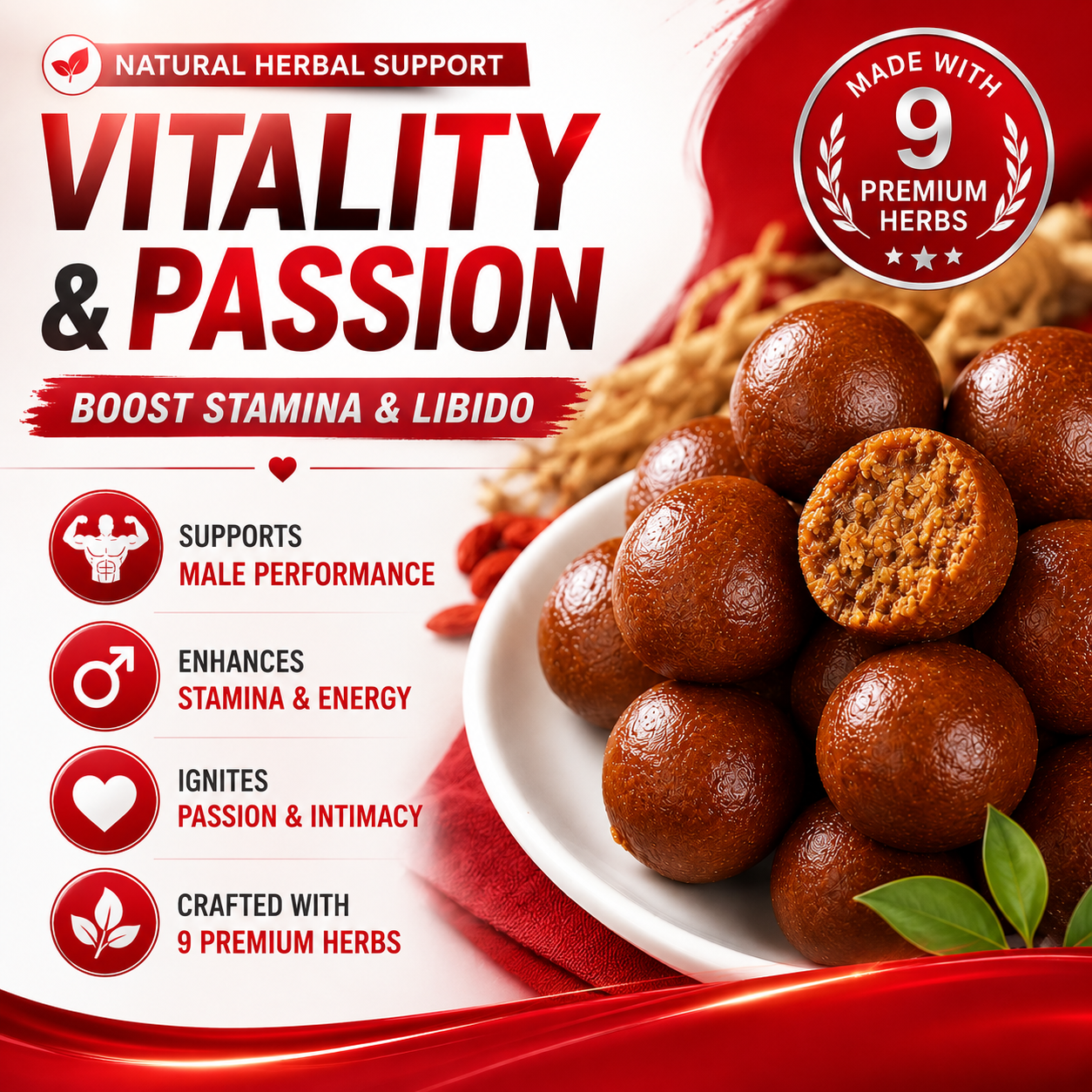 Hawthorn Six Treasures · Powerful Herbal Support for Men’s Vitality-EDC