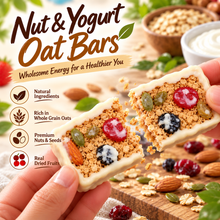 All Natural Yogurt Nut Oat Snack Bars-ouo