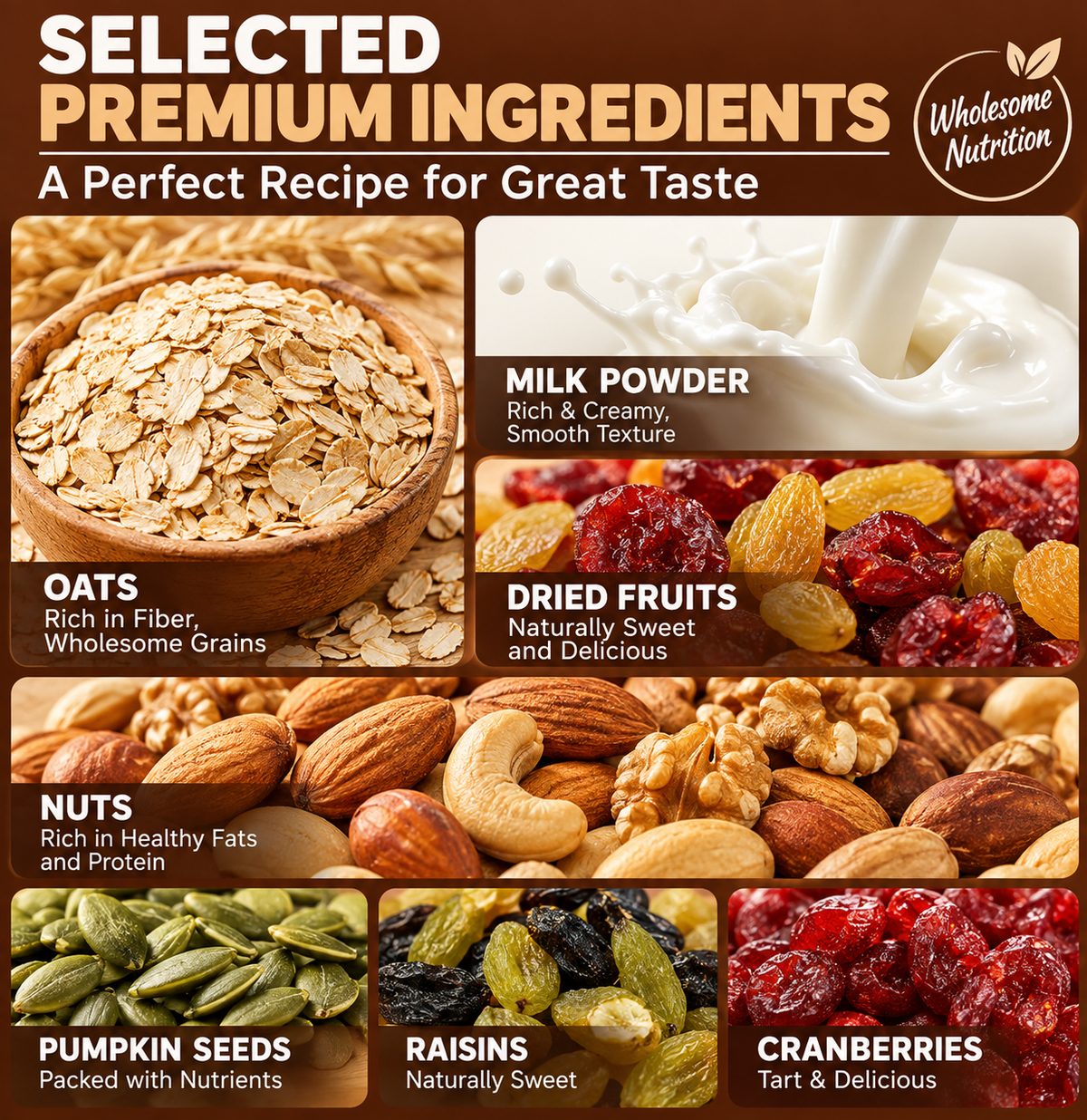 High-Protein Real Oats & Nuts Bars | No Added Sugar-WHM