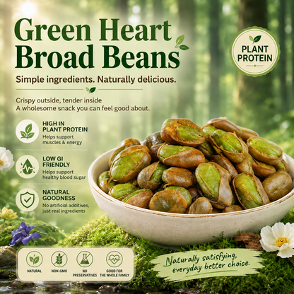 Irresistibly Crunchy & Tasty – Green Heart Broad Beans with Blood Sugar Benefits-EDC