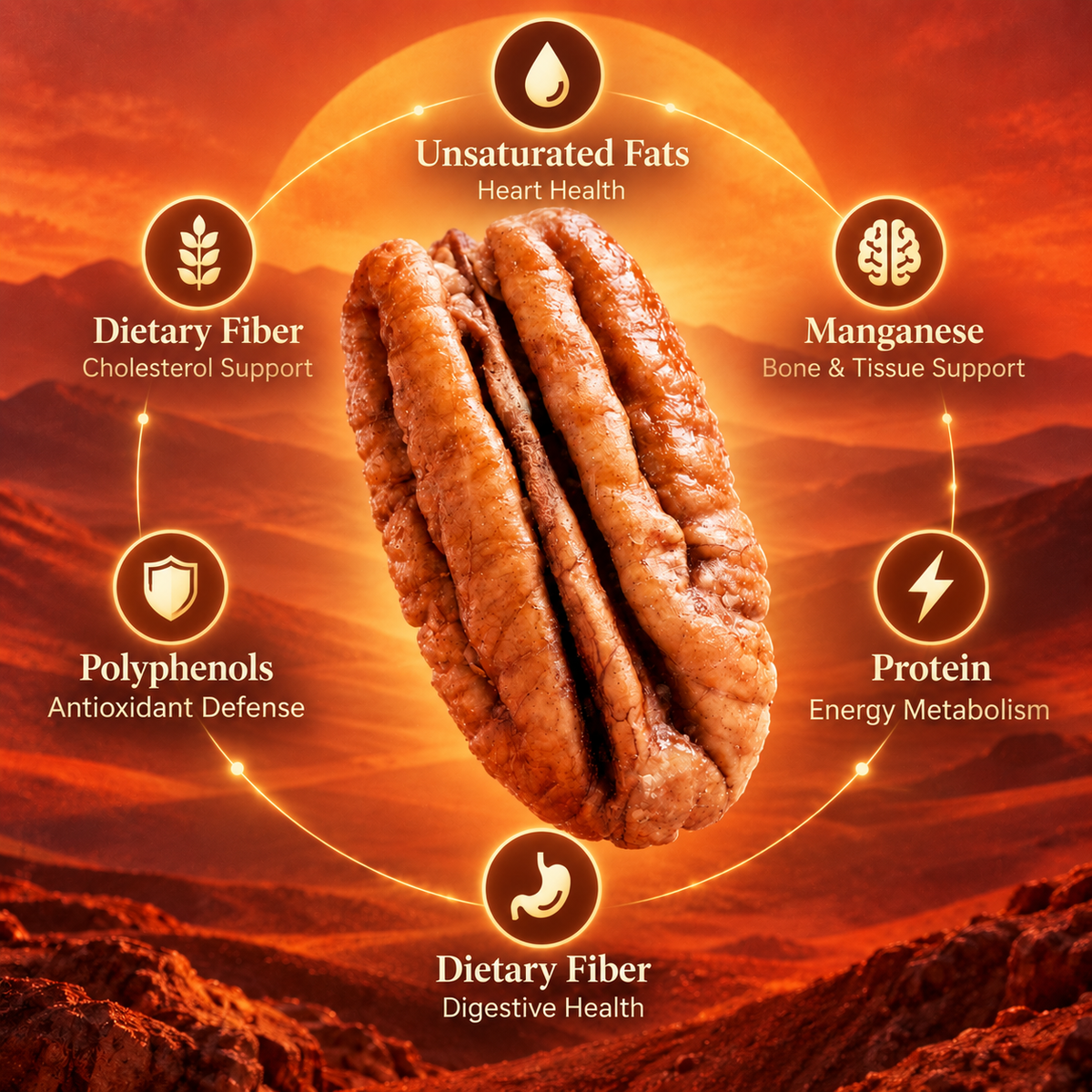 Premium Whole Pecans – The Perfect Balance of Health & Flavor——GTR