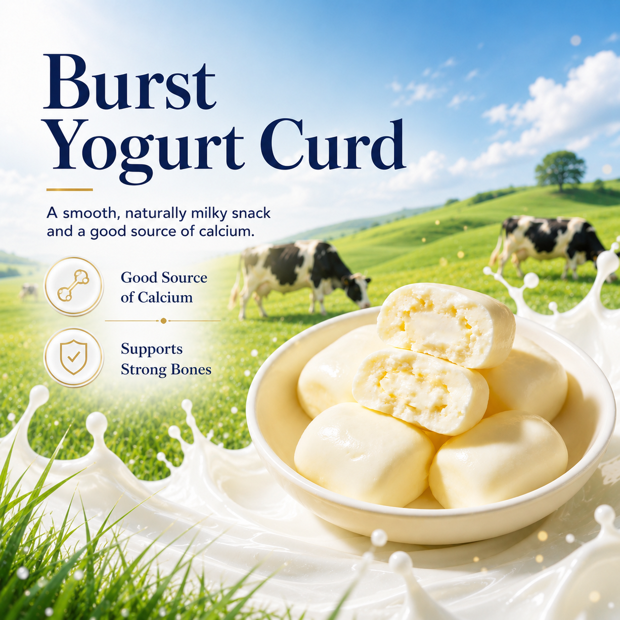 Creamy Burst Yogurt Curd for Everyday Calcium Support-EDC