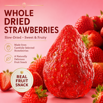 Naturally Sweet Dried Strawberries – Soft, Fruity & Delicious-EDC